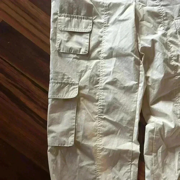 Faded Rose Essentials Cargo Cream Tan Pants size XL extra large - Picture 4 of 9